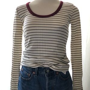 Joie Ribbed long sleeve top